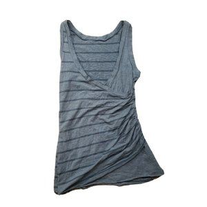 Metalicus Australia Ruched Side Tank Top Gray Cottonbods Womens One Size Stretch